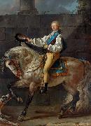 Jacques-Louis David Equestrian portrait of Stanislaw Kostka Potocki Spain oil painting artist